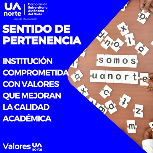 valor Sentido de pertenencia de UAnorte