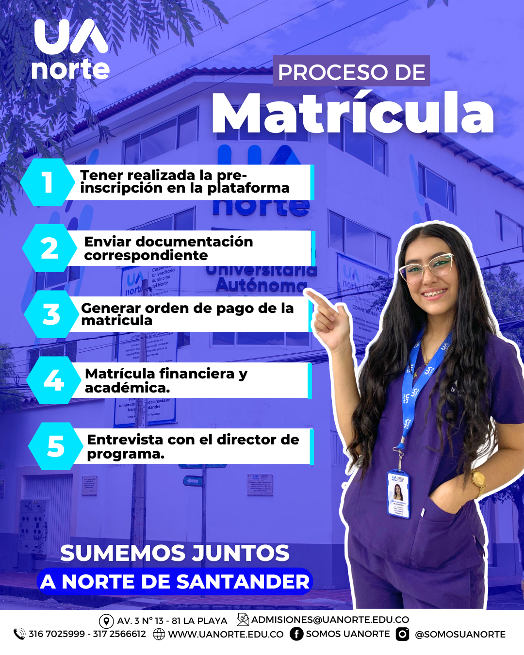 Proceso de Matrícula UANORTE
